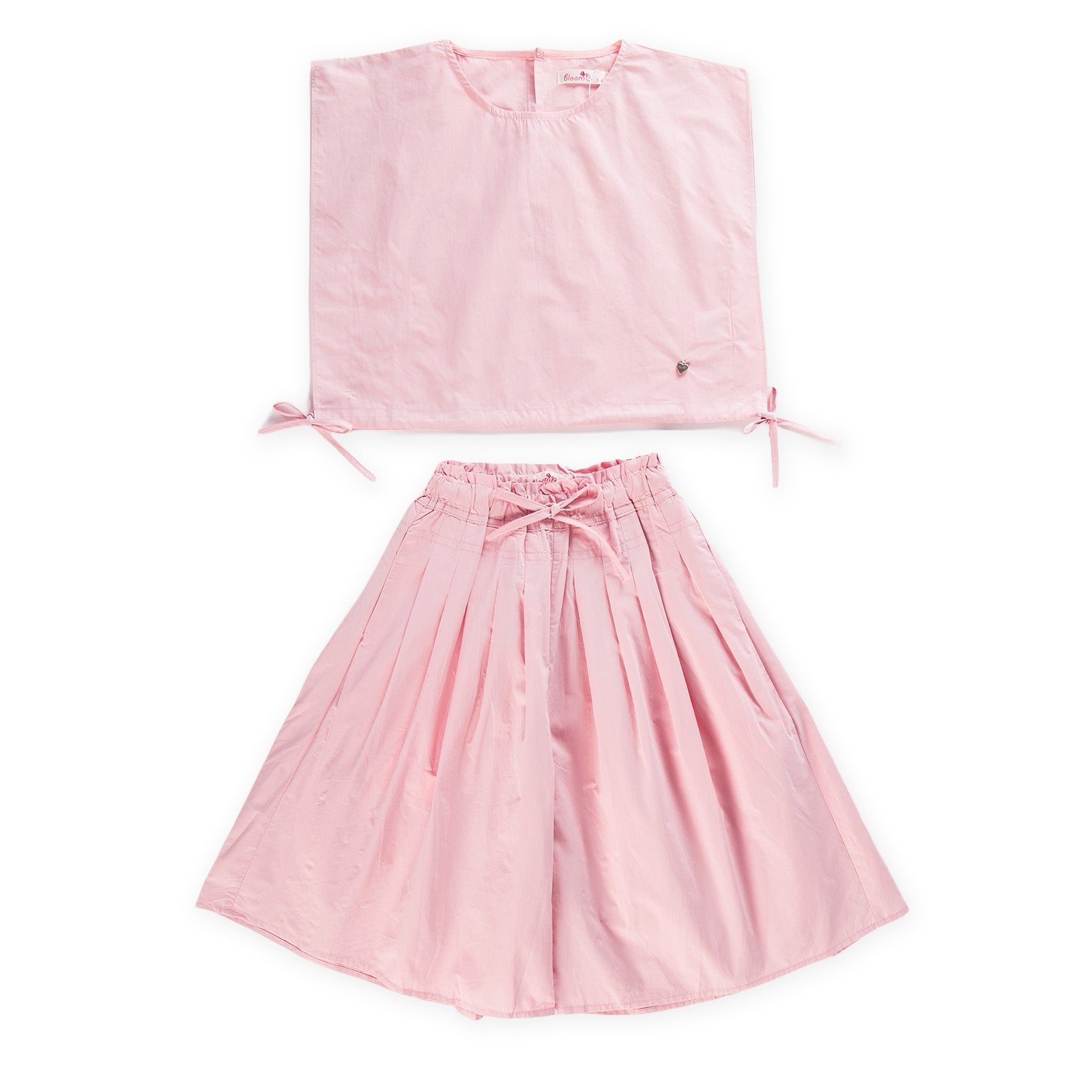 Amora Top and Skirt Light Pink Set