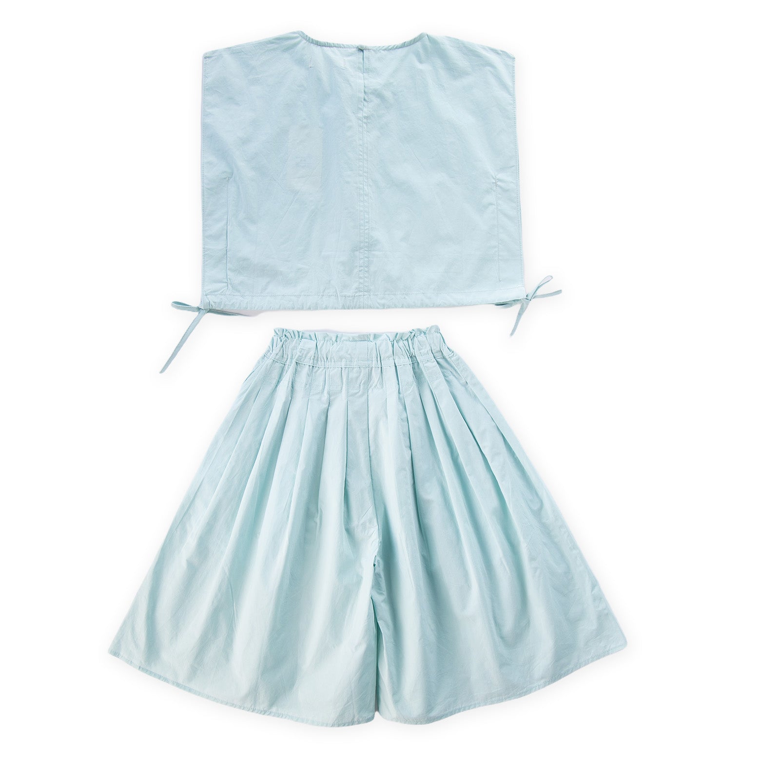 Amora Top and Skirt Blue Set